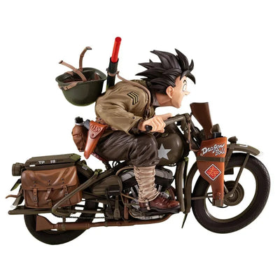 Dragon Ball Z - Son Goku - Desktop Real McCoy EX - Army ver. w/ bike (MegaHouse) [Shop Exclusive]ㅤ – MegaHouse – ActionFigureBrasil