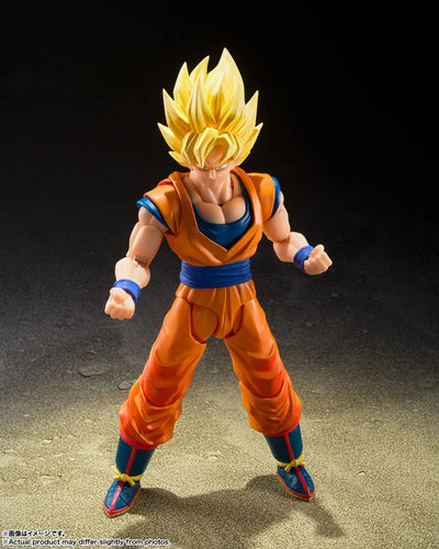 Dragon Ball Z - Son Goku SSJ - S.H.Figuarts - The Games Begin (Bandai Spirits)ㅤ – Bandai Spirits – ActionFigureBrasil — ângulo diferente