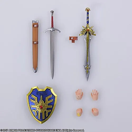 Dragon Quest XI Sugisarishi Toki wo Motomete - Kurucchi - Shujinkou - Slime - Bring Artsㅤ – Square Enix – ActionFigure Brasil