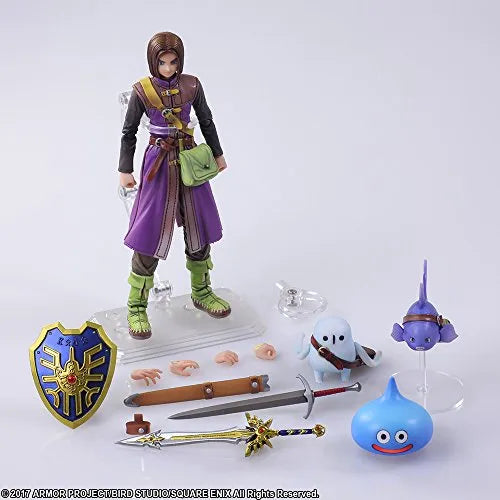 Dragon Quest XI Sugisarishi Toki wo Motomete - Kurucchi - Shujinkou - Slime - Bring Artsㅤ – Square Enix – ActionFigure Brasil