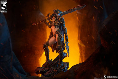 Dragon Slayer: Warrior Forged in Flame - LIMITED EDITION: 2500 (Exclusive) – Sideshow Collectibles – ActionFigure Brasil — com base expositora