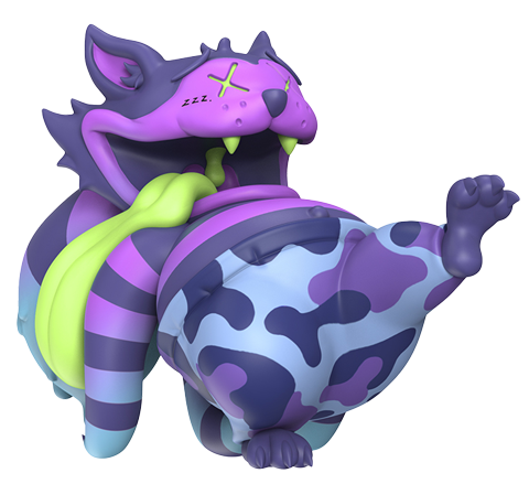 Droopy Cat (Trippy Edition) - LIMITED EDITION – Mighty Jaxx – ActionFigure Brasil