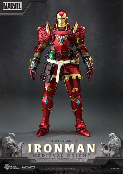 Dynamic Action Heroes #046 "Marvel Comics" Iron Man (Medieval Knight)ㅤ – Beast Kingdom – ActionFigure Brasil