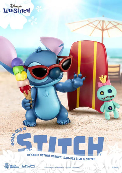 Dynamic Action Heroes #053 "Lilo & Stitch" Stitchㅤ – Beast Kingdom – ActionFigureBrasil — com base expositora