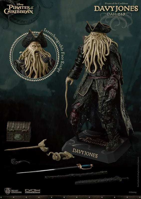 Dynamic Action Heroes Pirates of the Caribbean: At World's End - Davy Jonesㅤ – Beast Kingdom – ActionFigureBrasil