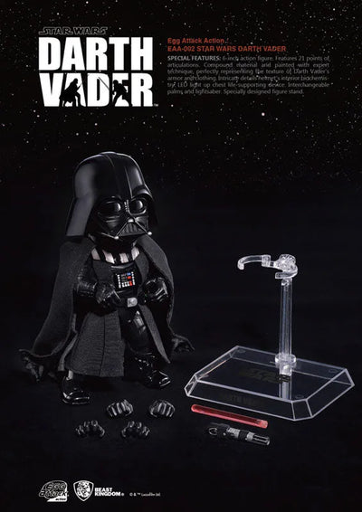 Egg Attack Action #002 Star Wars Episode V: The Empire Strikes Back - Darth Vaderㅤ – Beast Kingdom – ActionFigureBrasil — close
