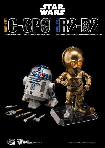 Egg Attack Action #012 "Star Wars Episode V: The Empire Strikes Back" C-3PO & R2-D2ㅤ – Beast Kingdom – ActionFigure Brasil