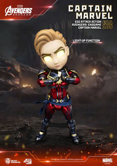 Egg Attack Action #068 "Avengers: Endgame" Captain Marvelㅤ – Beast Kingdom – ActionFigureBrasil — close