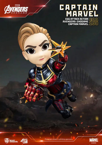 Egg Attack Action #068 "Avengers: Endgame" Captain Marvelㅤ – Beast Kingdom – ActionFigureBrasil — acessórios