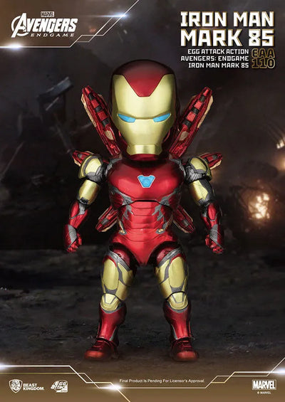 Egg Attack Action #072 "Avengers: Endgame" Iron Man Mark.85ㅤ – Beast Kingdom – ActionFigure Brasil