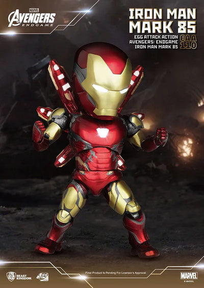 Egg Attack Action #072 "Avengers: Endgame" Iron Man Mark.85ㅤ – Beast Kingdom – ActionFigure Brasil — close