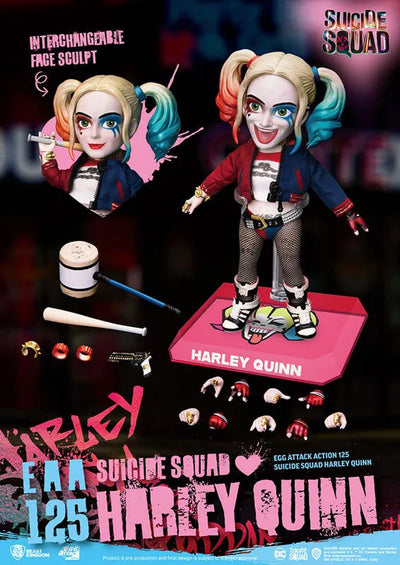 Egg Attack Action #077 "Suicide Squad" Harley Quinnㅤ – Beast Kingdom – ActionFigureBrasil — ângulo diferente