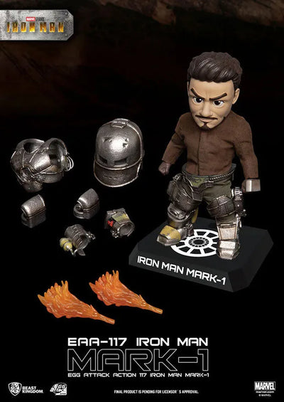 Egg Attack Action #080 "Iron Man" Iron Man Mark. 1ㅤ – Beast Kingdom – ActionFigureBrasil — iluminação de estúdio