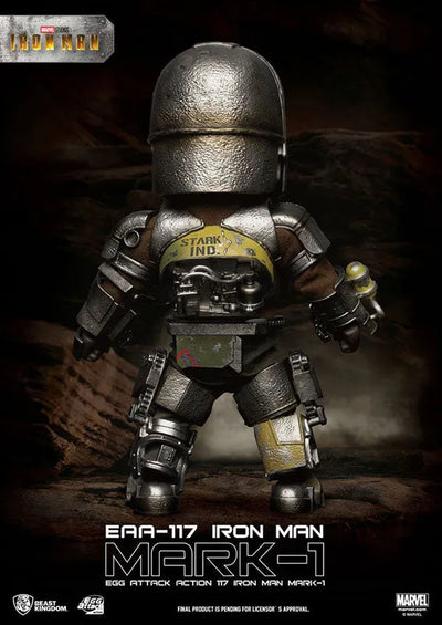 Egg Attack Action #080 "Iron Man" Iron Man Mark. 1ㅤ – Beast Kingdom – ActionFigure Brasil — ângulo diferente