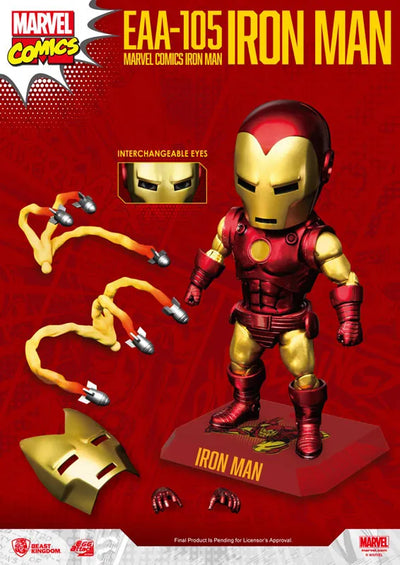 Egg Attack Action #086 "Marvel Comics" Iron Man (Classic)ㅤ – Beast Kingdom – ActionFigureBrasil — com base expositora