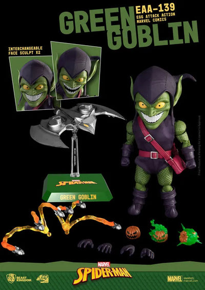Egg Attack Action #090 "Marvel Comics" Green Goblinㅤ – Beast Kingdom – ActionFigureBrasil — ângulo diferente