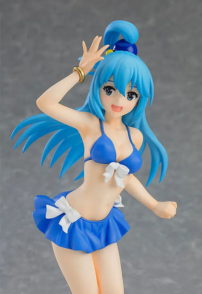 Eiga Kono Subarashii Sekai ni Shukufuku wo! Kurenai Densetsu - Aqua - Pop Up Parade - Swimsuit Ver. (Max Factory)ㅤ – Max Factory – ActionFigureBrasil — embalagem