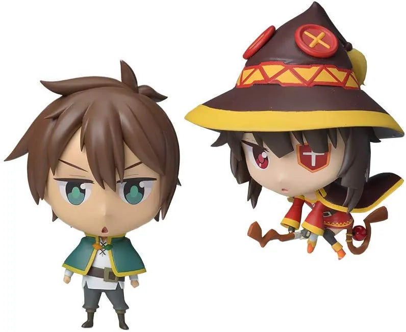 Eiga KonoSuba - Megumin - Satou Kazuma - Set of 2 Mini Display Figures (SEGA)ㅤ – Sega – ActionFigure Brasil