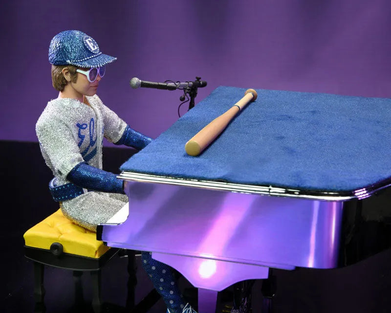 Elton John live in 1975 8 Inch Action Doll and Grand Piano Setㅤ – NECA – ActionFigureBrasil