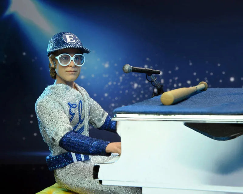 Elton John live in 1975 8 Inch Action Doll and Grand Piano Setㅤ – NECA – ActionFigureBrasil