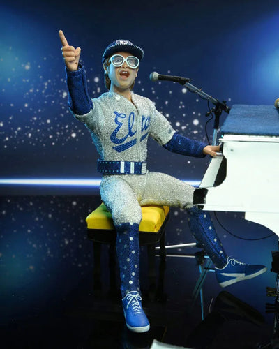 Elton John live in 1975 8 Inch Action Doll and Grand Piano Setㅤ – NECA – ActionFigureBrasil — close