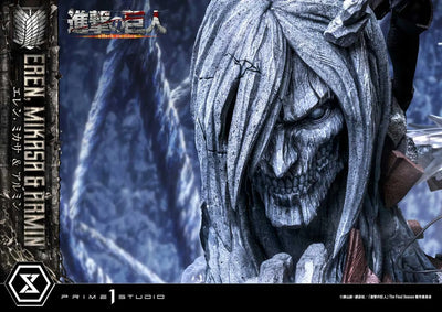 Eren, Mikasa & Armin (Regular Version) TV animation Attack on Titan – Prime1Studio – ActionFigure Brasil