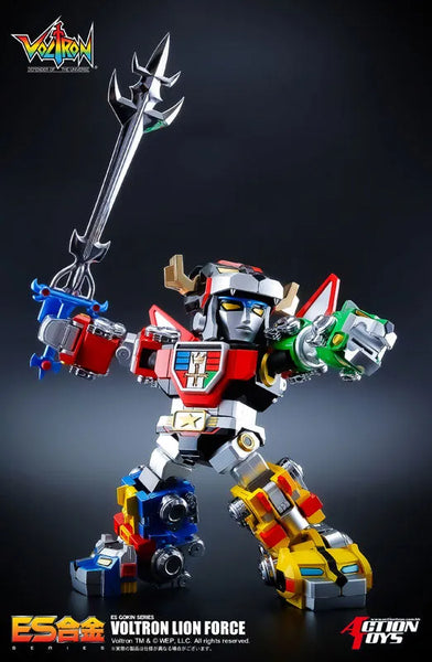 ES Gokin Voltron - Lion Force (ACTION TOYS)ㅤ – Action Toys – ActionFigureBrasil — com base expositora