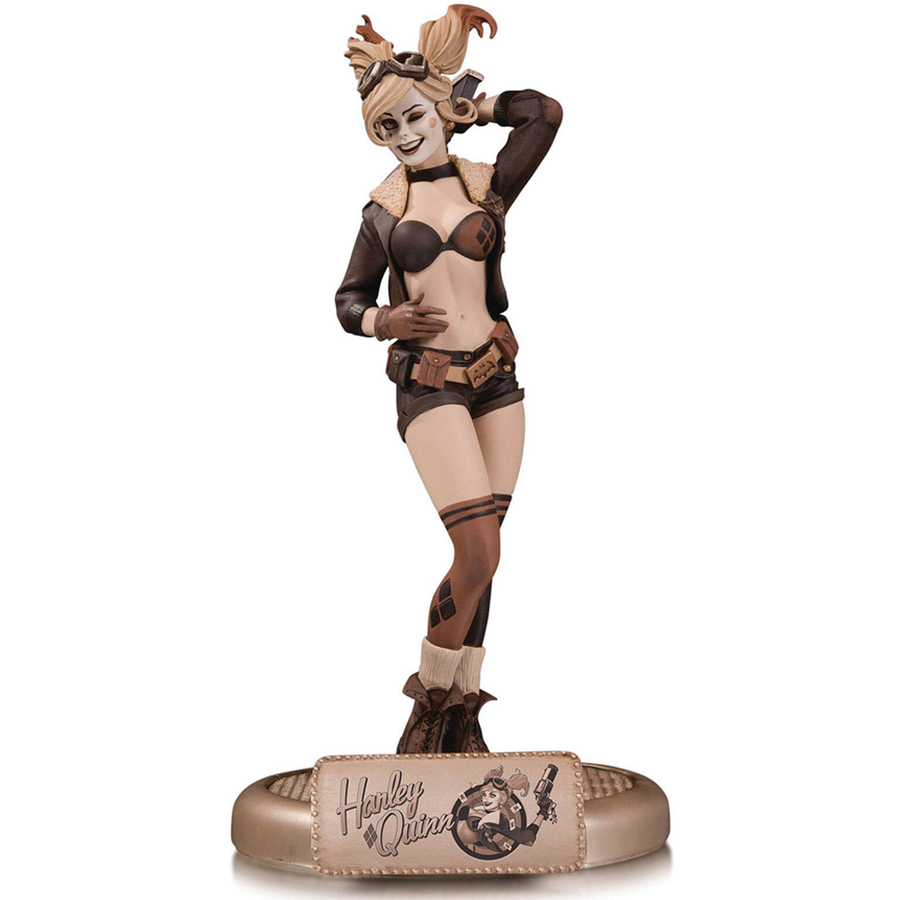 ESTÁTUA DC COLLECTIBLES DC BOMBSHELLS - HARLEY QUINN SEPIA TONE VARIANT 35804