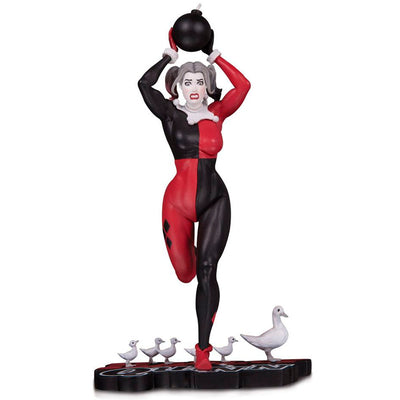 ESTÁTUA DC COLLECTIBLES HARLEY QUINN RED, WHITE AND BLACK - BY FRANK CHO 55696