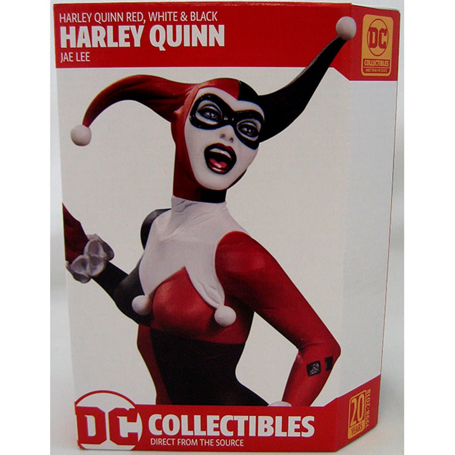 ESTÁTUA DC COLLECTIBLES HARLEY QUINN RED, WHITE AND BLACK - BY JAE LEE 35010