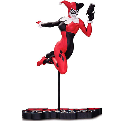 ESTÁTUA DC COLLECTIBLES HARLEY QUINN RED, WHITE AND BLACK - BY TERRY DODSON 45895