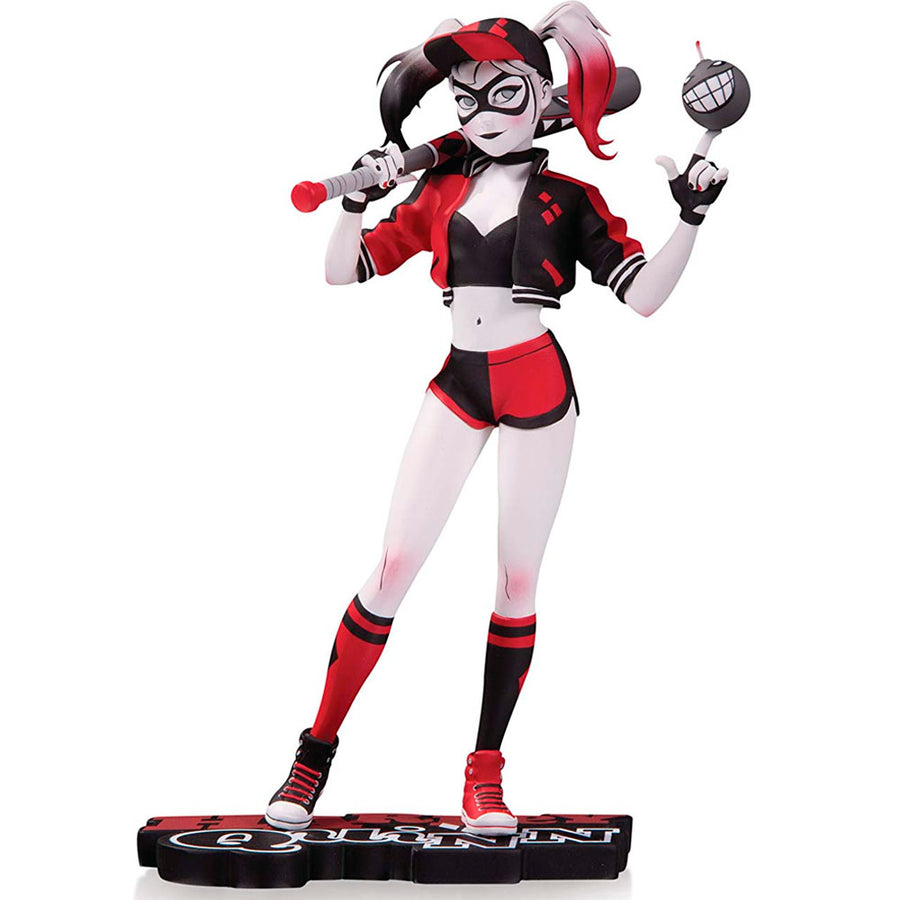 ESTÁTUA DC COLLECTIBLES HARLEY QUINN RED, WHITE AND BLACK - MINGJUE HELEN CHEN 35535