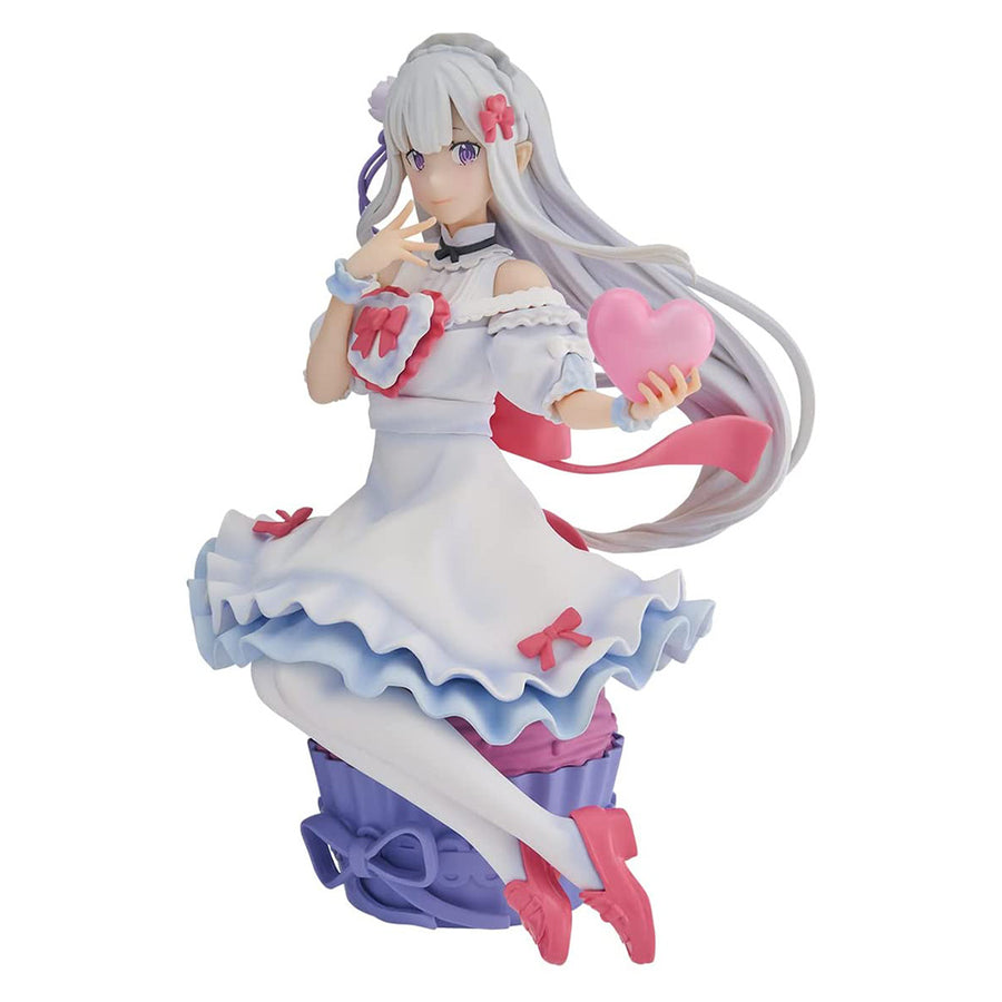 ESTÁTUA BANDAI SPIRITS ICHIBANSHO RE:ZERO - STARTING LIFE IN ANOTHER WORLD - EMILIA (SWEET HAPPY LIFE)