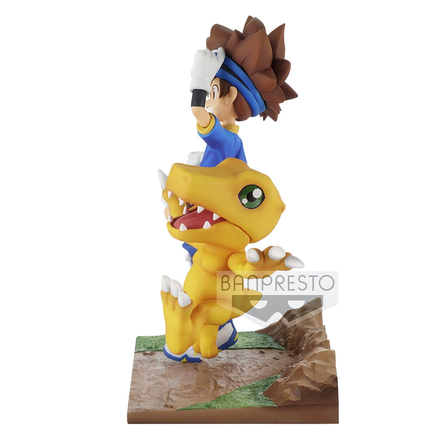 ESTÁTUA BANPRESTO DIGIMON ADVENTURE - TAICHI & AGUMON 18778