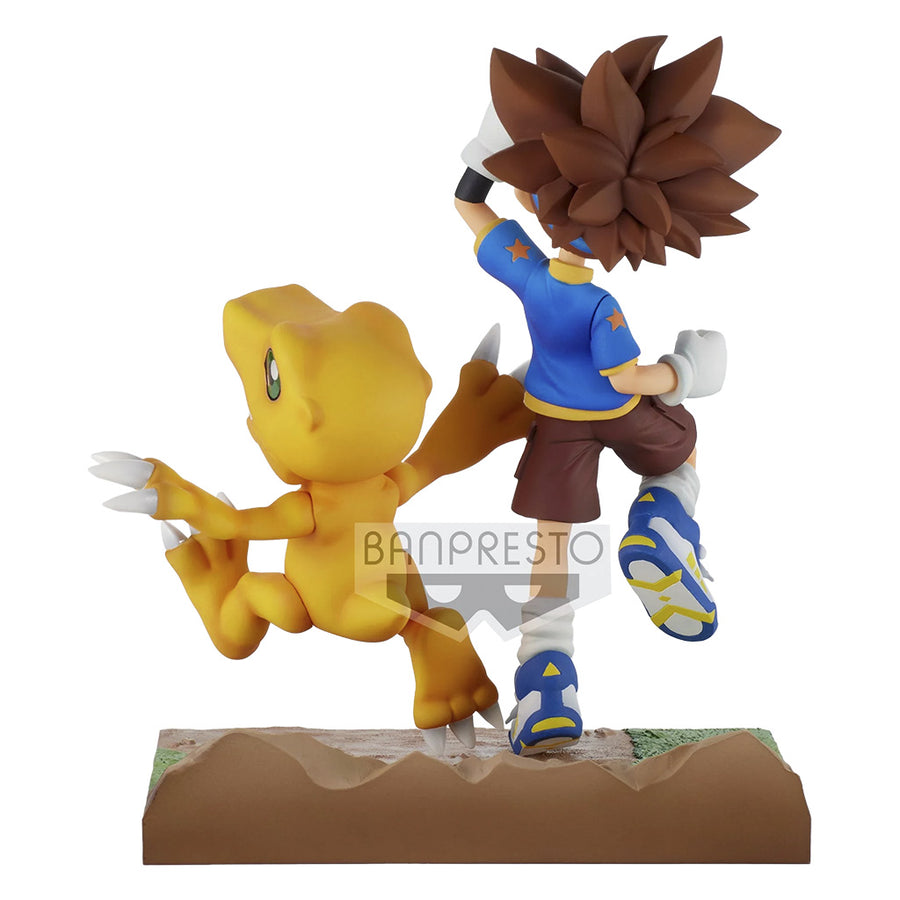 ESTÁTUA BANPRESTO DIGIMON ADVENTURE - TAICHI & AGUMON 18778