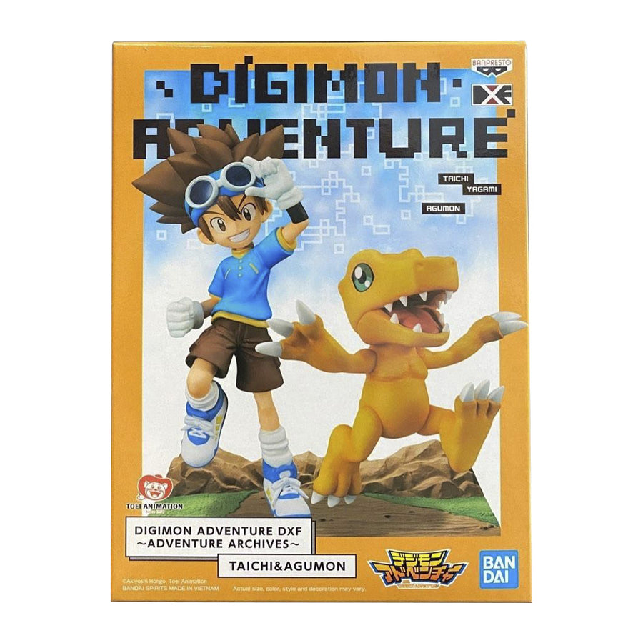 ESTÁTUA BANPRESTO DIGIMON ADVENTURE - TAICHI & AGUMON 18778