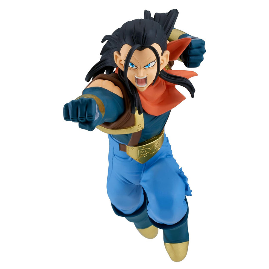 ESTÁTUA BANPRESTO DRAGON BALL Z MATCH MAKERS (SUPER 17 VS SUPER SAIYAN SON GOKU) - SUPER 17 (89643)