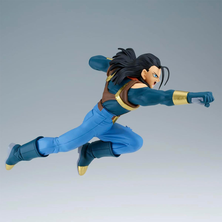 ESTÁTUA BANPRESTO DRAGON BALL Z MATCH MAKERS (SUPER 17 VS SUPER SAIYAN SON GOKU) - SUPER 17 (89643)