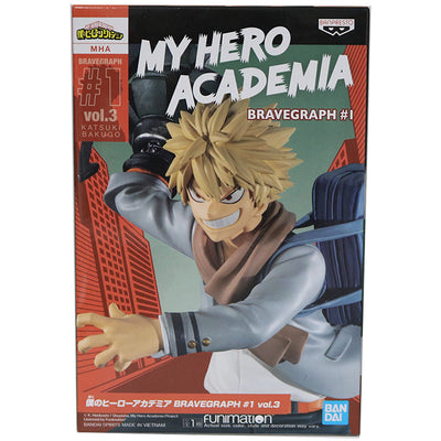 ESTÁTUA BANPRESTO MY HERO ACADEMIA BRAVEGRAPH #1 VOL.3 - KATSUKI BAKUGO