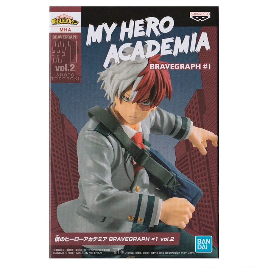 ESTÁTUA BANPRESTO MY HERO ACADEMIA BRAVEGRAPH VOL.2 - SHOTO TODOROKI