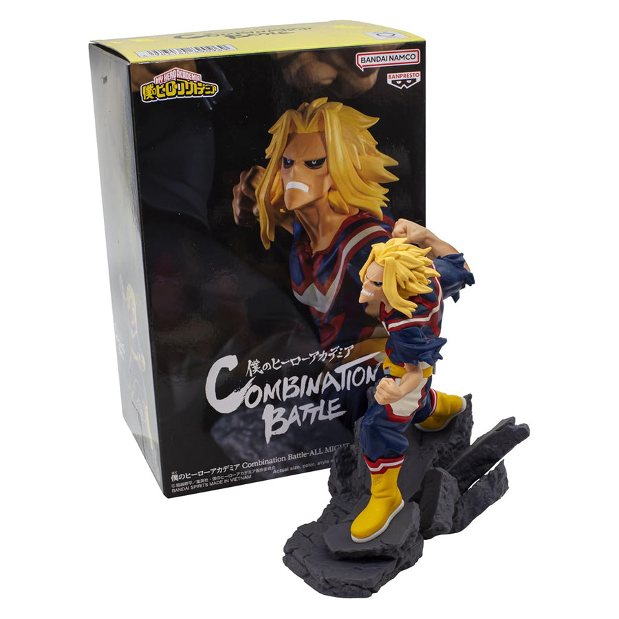 ESTÁTUA BANPRESTO MY HERO ACADEMIA: COMBINATION (B) BATTLE - ALL MIGHT (90969)