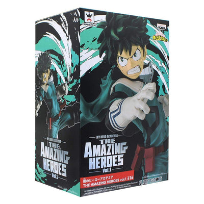 ESTÁTUA BANPRESTO MY HERO ACADEMIA THE AMAZING HEROES VOL.1 - IZUKU MIDORIYA (19269)