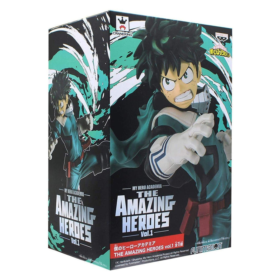ESTÁTUA BANPRESTO MY HERO ACADEMIA THE AMAZING HEROES VOL.1 - IZUKU MIDORIYA (19269)