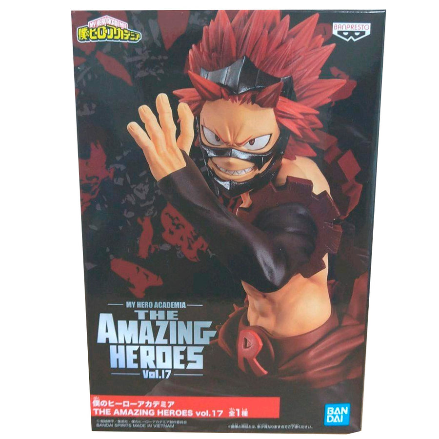 ESTÁTUA BANPRESTO MY HERO ACADEMIA THE AMAZING HEROES VOL.17 - EIJIRO KIRISHIMA