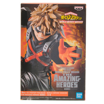 ESTÁTUA BANPRESTO MY HERO ACADEMIA THE MOVIE WORLD HEROES MISSION - KATSUKI BAKUGO