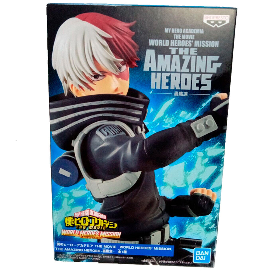 ESTÁTUA BANPRESTO MY HERO ACADEMIA WORLD HEROES MISSION - SHOTO TODOROKI