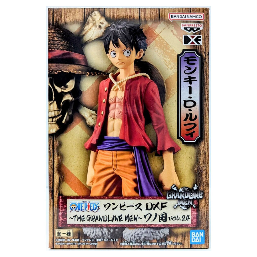 ESTÁTUA BANPRESTO ONE PIECE DXF THE GRANDLINE SERIES: WANOKUNI VOL.24 - MONKEY D. LUFFY (95965)