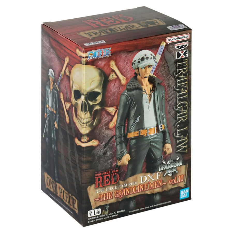 ESTÁTUA BANPRESTO ONE PIECE FILM RED DXF THE GRANDLINE MEN - TRAFALGAR D. LAW VOL.10 (19283)