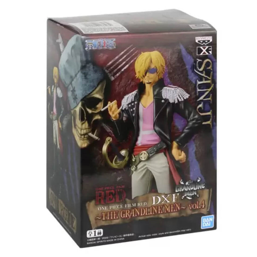 ESTÁTUA BANPRESTO ONE PIECE FILM: RED THE GRANDLINE MEN VOL.4 DXF - SANJI (89506)