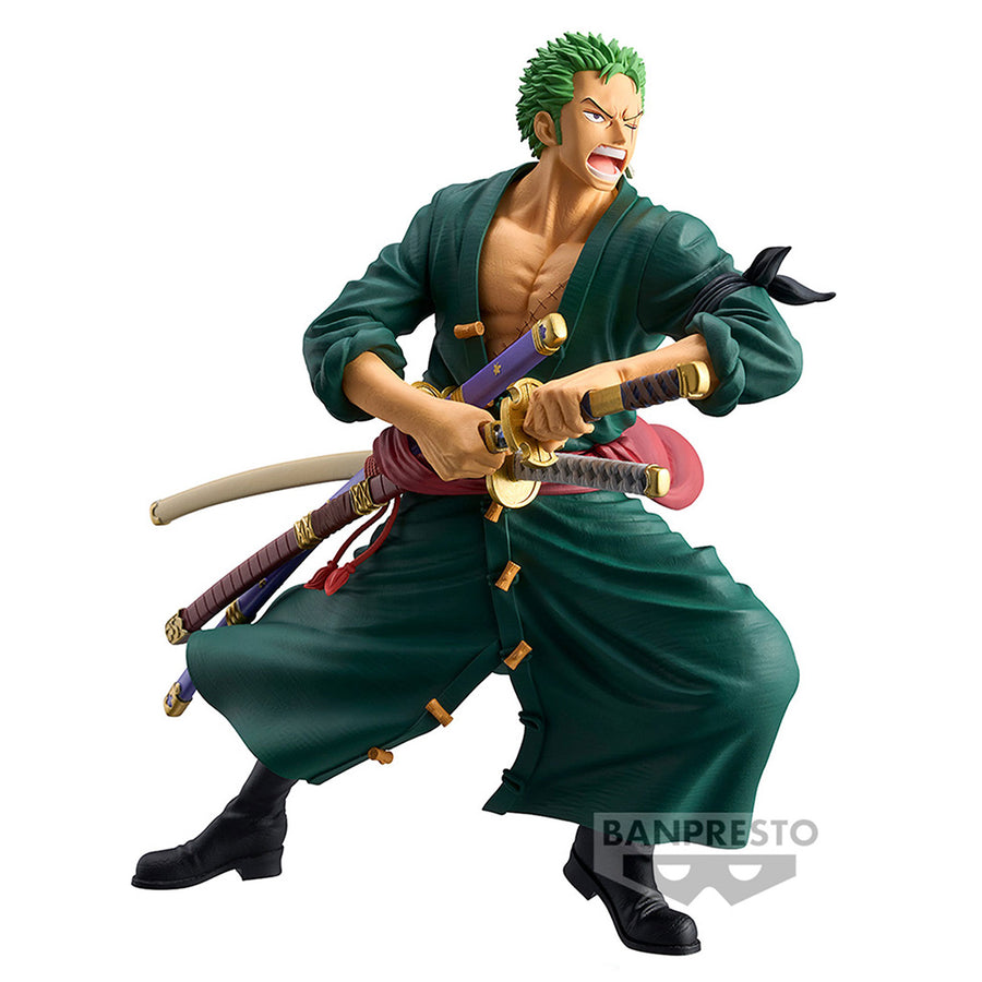 ESTÁTUA BANPRESTO ONE PIECE GRANDISTA- RORONOA ZORO (3793)